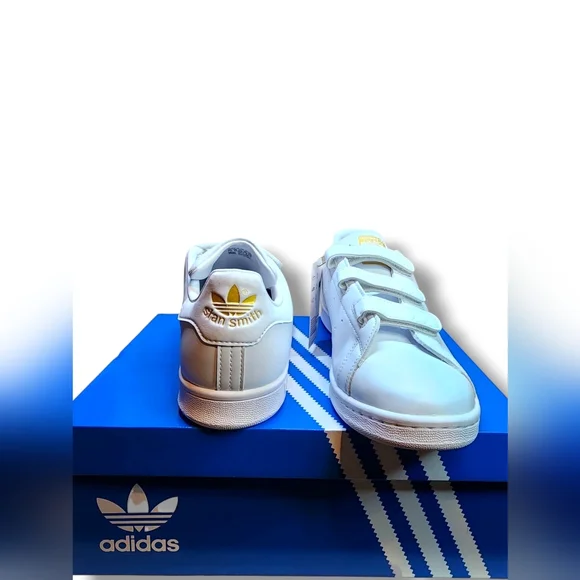 adidas gazelle silver green womens Adidas Raf Simons Mens Stan Smith US9 White Brown Blue Carry Ove Strap  Sneakers  THE-ECHELON
